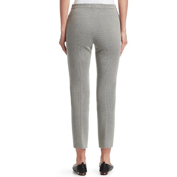 Akris Punto NWT Franca Houndstooth Cropped Trousers Black Cream Pants Size 6 - Picture 2 of 11
